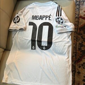 Real Madrid 2025/26  Home Champions League SLIM FIT  Size  ExTra Large MBAPPE#10